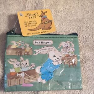 Blue Q Green Bunny Bar Hopper Pouch